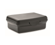 Gerecycled PP lunchbox bedrukken met makkelijke kliksluiting 800ml kleur zwart