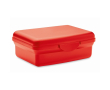 Recycled PP lunchbox bedrukken met makkelijke kliksluiting 800ml kleur rood