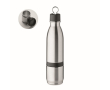 Roestvrijstalen thermosfles met glas en flip-top deksel 500ml kleur matzilver