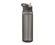 anti-lek drinkflessen bedrukken met rietje voor sport 650ml Tritan Renew™ kleur grijs