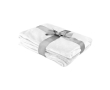 Polyester fleece deken met logo kleur wit