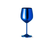 Aluminium beker in metallic kleuren met inhoud van 540 ml kleur blauw
