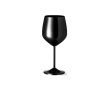 Aluminium beker in metallic kleuren met inhoud van 540 ml kleur zwart