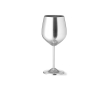 Aluminium beker in metallic kleuren met inhoud van 540 ml kleur zilver