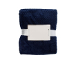 Fleecevezeldeken met reliëfmotief 230 g/m2 kleur blauw