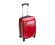 Trolley met rollende wielen, cijferslot en metalen plaat kleur rood