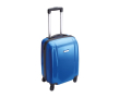 Trolley met rollende wielen, cijferslot en metalen plaat kleur blauw