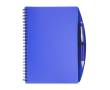 Hardcover notitieboekje en bijpassende pen A5 formaat kleur blauw
