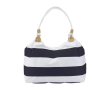 Sailor polyester strandtas met binnenzak kleur marineblauw
