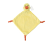 Zachte baby-doudou met dierenthema om te borduren kleur geel