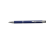 Gerecyclede aluminium gegraveerde pen met blauwe inkt kleur blauw