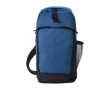 Grote schoudertas van 600D polyester met riem kleur blauw