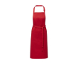 Schort van katoen en polyester met verstelbare band 240 g/m² kleur rood