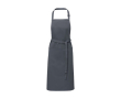 Schort van katoen en polyester met verstelbare band 240 g/m² kleur donkergrijs