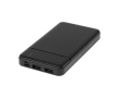 Powerbank gemaakt van gerecycled materiaal 10.000 mAh kleur zwart