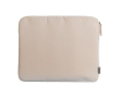 Gerecycled katoenen laptophoes met ritssluiting 14'' kleur naturel