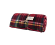 Deken van gerecycled polyester met print, 180 g/m2 kleur rood