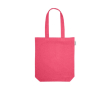 Tas met gerecycled katoen in diverse kleuren 220 g/m2 kleur roze