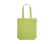 Tas met gerecycled katoen in diverse kleuren 220 g/m2 kleur lichtgroen