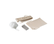 Spa-set in een tas met handdoek en puimsteen kleur naturel