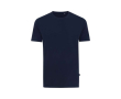 T-shirt van gerecycled en bio katoen 180 g/m2 Iqoniq Bryce kleur marineblauw