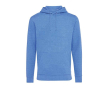 Zachte sweatshirt van ecokatoen 340 g/m2 Iqoniq Torres kleur gemarmerd blauw