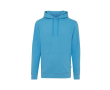 Sweater van gerecycled en bio katoen 340 g/m2 Iqoniq Jasper kleur cyaan blauw
