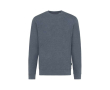 Eco-katoen gemêleerd sweatshirt Iqoniq Denali 340 g/m2 kleur gemarmerd donkerblauw