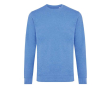 Eco-katoen gemêleerd sweatshirt Iqoniq Denali 340 g/m2 kleur gemarmerd blauw