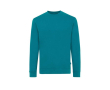 Sweatshirt van 340 g/m2 ecokatoen, ronde hals Iqoniq Zion kleur turkoois