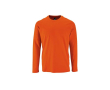 T-shirt 100% katoen met lange mouwen 190 g/m2 SOL'S Imperial kleur oranje