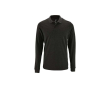 Herenpolo met lange mouwen van katoen 180 g/m2 SOL'S Perfect kleur donkergrijs