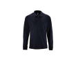 Herenpolo met lange mouwen van katoen 180 g/m2 SOL'S Perfect kleur marineblauw