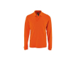 Herenpolo met lange mouwen van katoen 180 g/m2 SOL'S Perfect kleur oranje