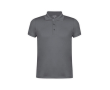 Technische polyester poloshirts met logo kleur grijs