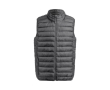 Winddichte polyester bodywarmers met logo kleur grijs
