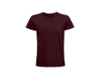 Biologische t shirts met bedrijfslogo kleur bordeaux