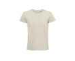Biologische t shirts met bedrijfslogo kleur naturel