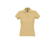 Bedrukt poloshirt voor vrouwen, 170 g/m2 kleur lichtbruin