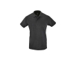 Katoenen polo met logo borduren kleur grafiet