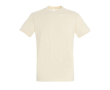 Katoenen unisex T-shirts met logo, 190 g/m2 kleur beige
