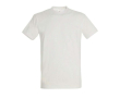 Katoenen unisex T-shirts met logo, 190 g/m2 kleur gebroken wit