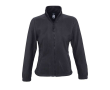 Fleece dames vest met bedrijfslogo, 300 g/m2 kleur donkergrijs