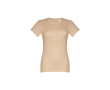 Getailleerde dames shirts met logo kleur lichtbruin
