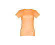 Getailleerde dames shirts met logo kleur koraal