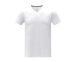 Katoenen heren-T-shirt met V-hals 160 g/m2 Elevate Life kleur wit