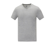 Katoenen heren-T-shirt met V-hals 160 g/m2 Elevate Life kleur grijs