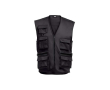 Bodywarmer van polyester en katoen THC PIXEL 200 g/m2 kleur zwart