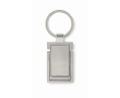 Metalen sleutelhanger, om te bouwen tot telefoonhouder kleur zilver