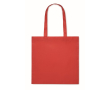 Non-woven RPET boodschappentas met lange hengsels 80 g/m2 kleur rood